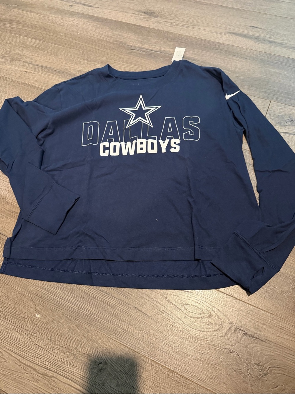 Womens Nike Dallas Cowboys Long Sleeve Shirt Size L